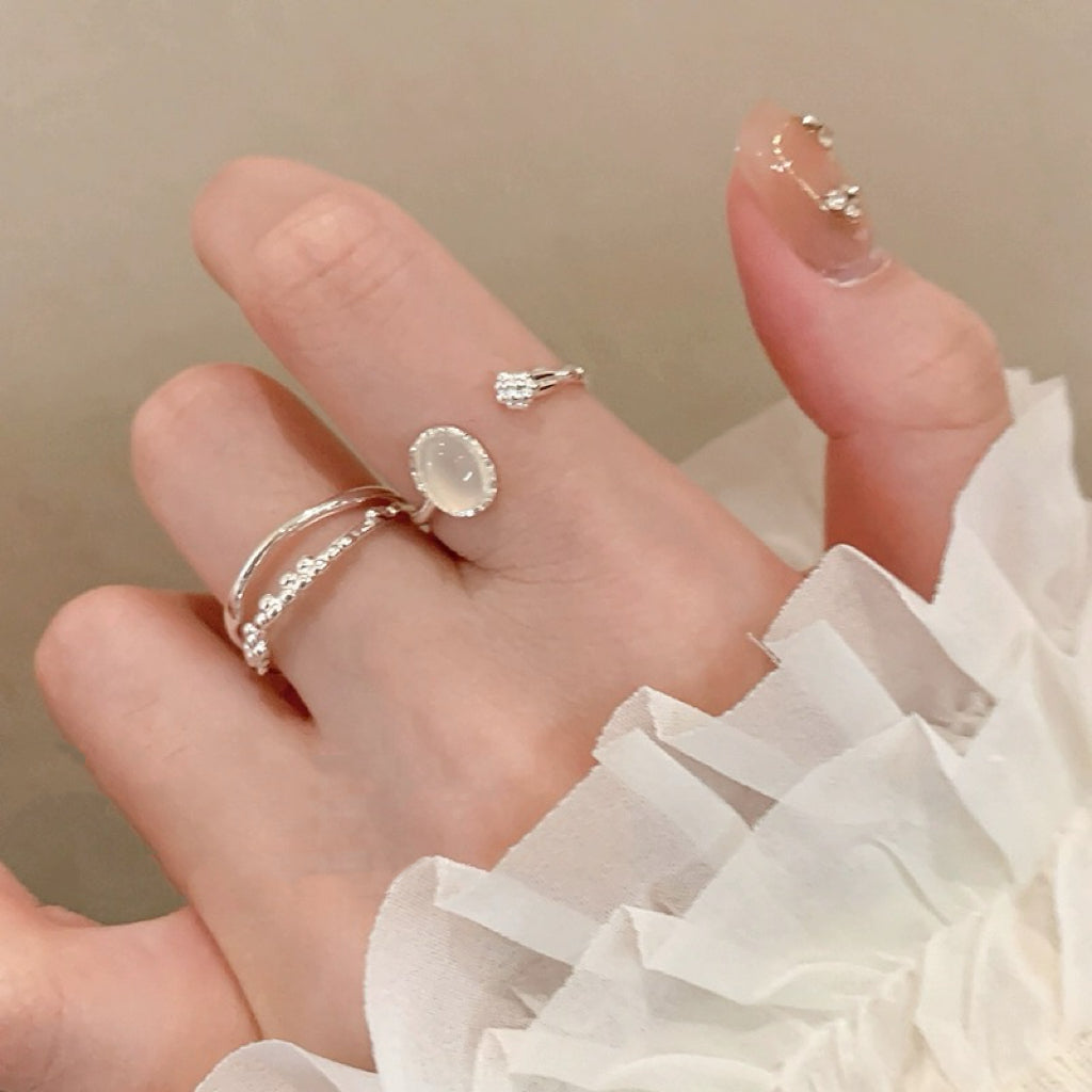 Moonstone Silver Ring