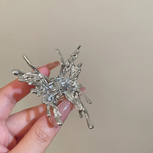 Metallic Butterfly Claw Clip
