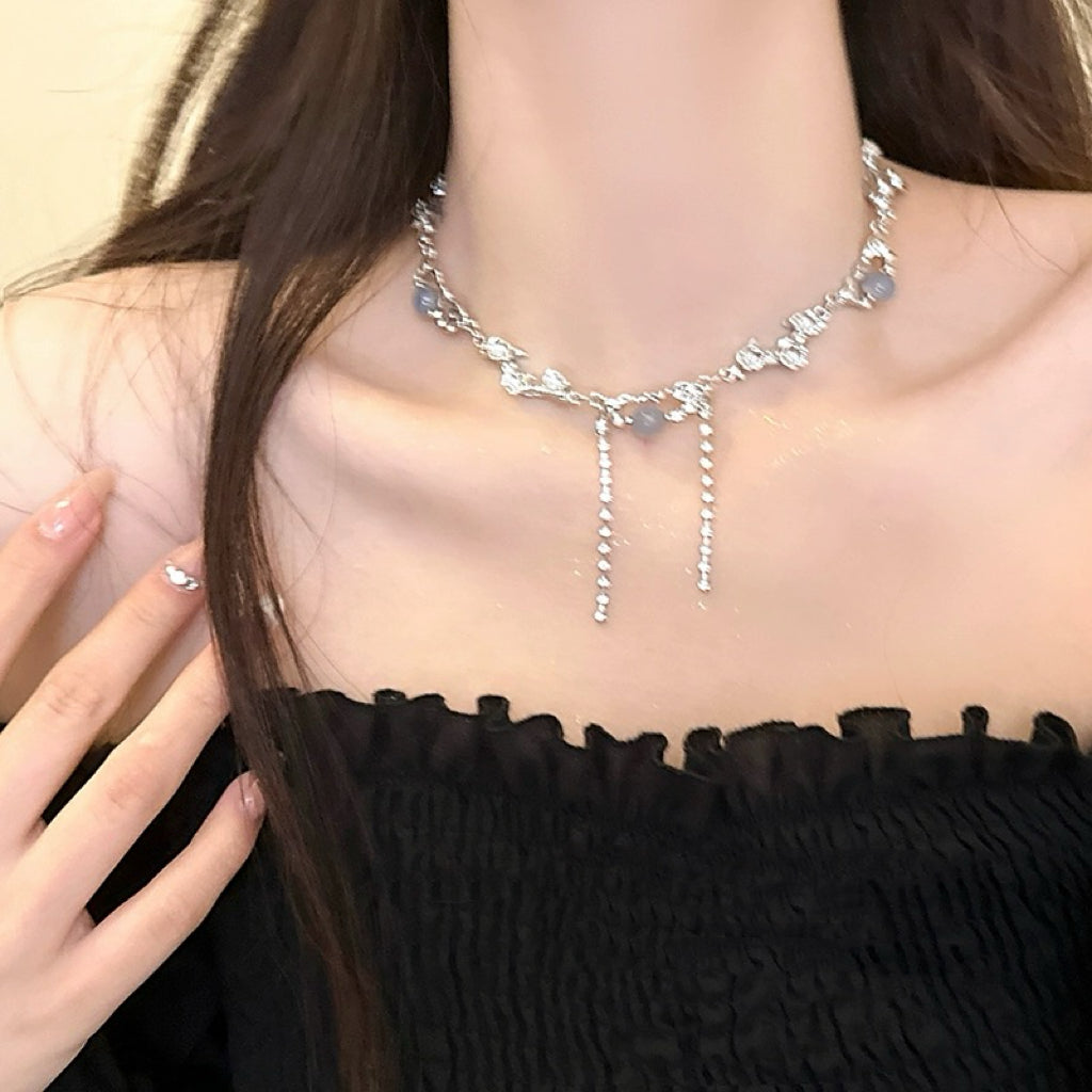 Moonstone Dangle Necklace