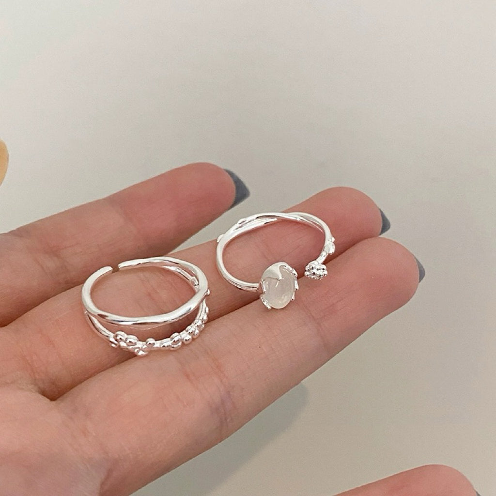 Moonstone Silver Ring
