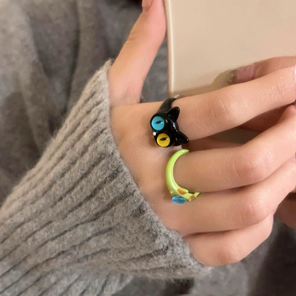 Cute Kitten&Monster Ring