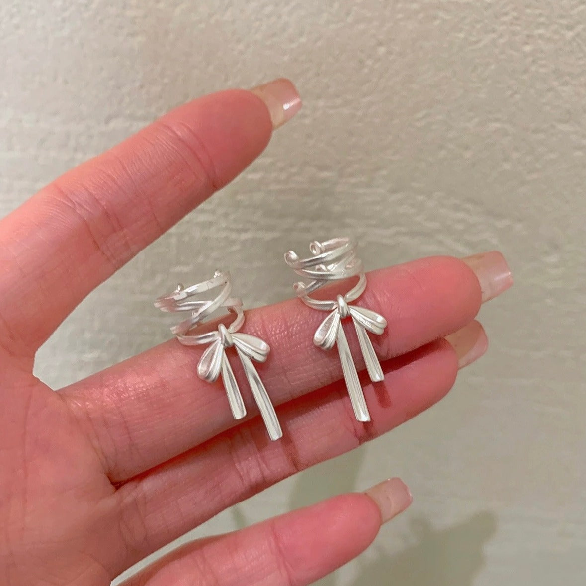 Ribbons and Bows Helix Clip Earrings