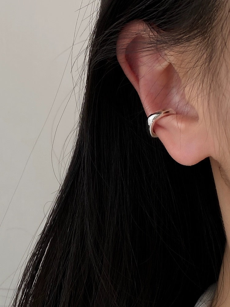 Minimalist Helix Clips Earrings