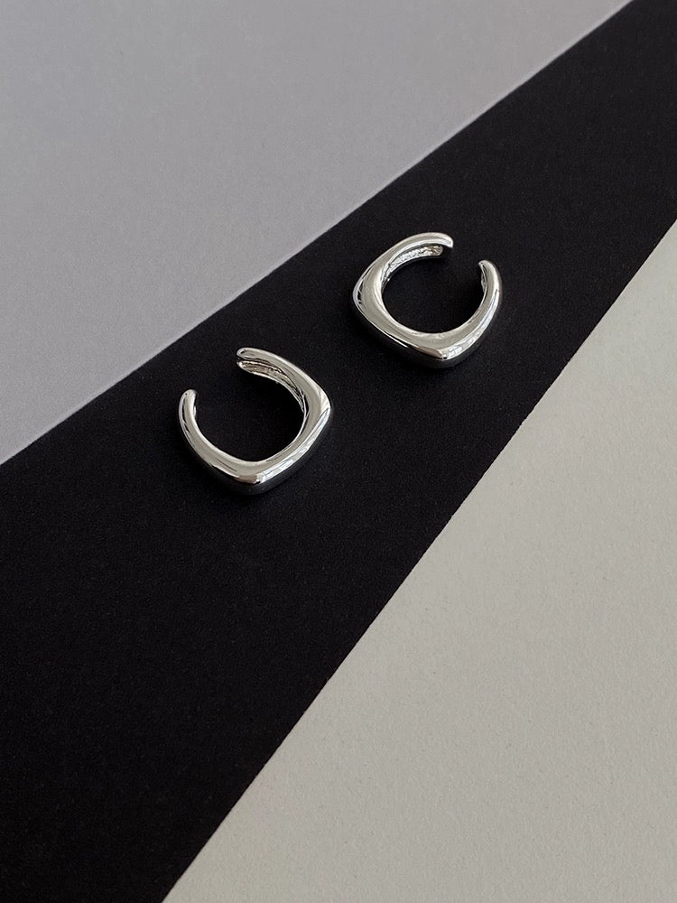 Minimalist Helix Clips Earrings