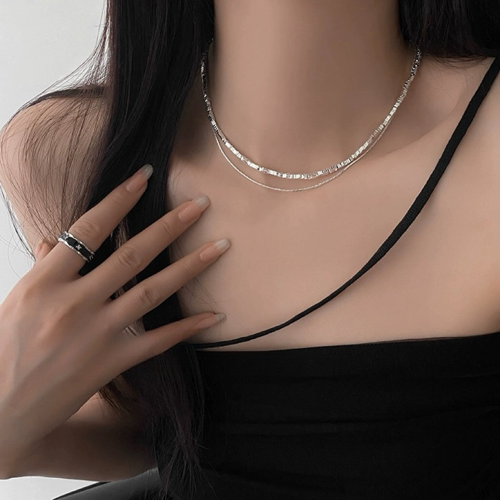 Layered Silver Necklace