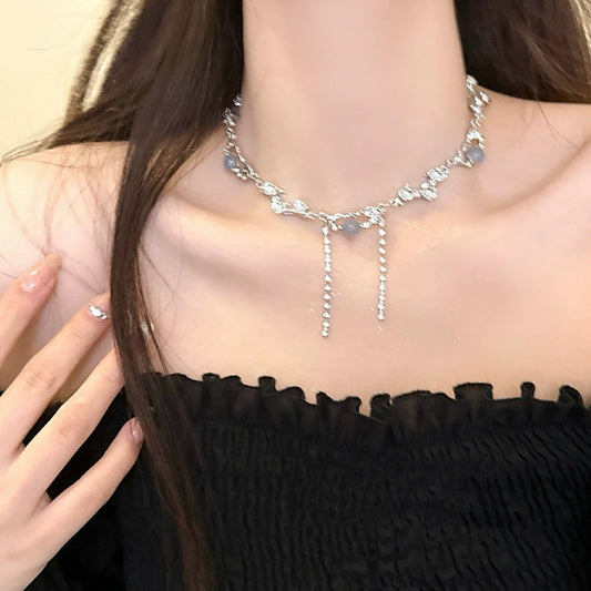 Moonstone Dangle Necklace