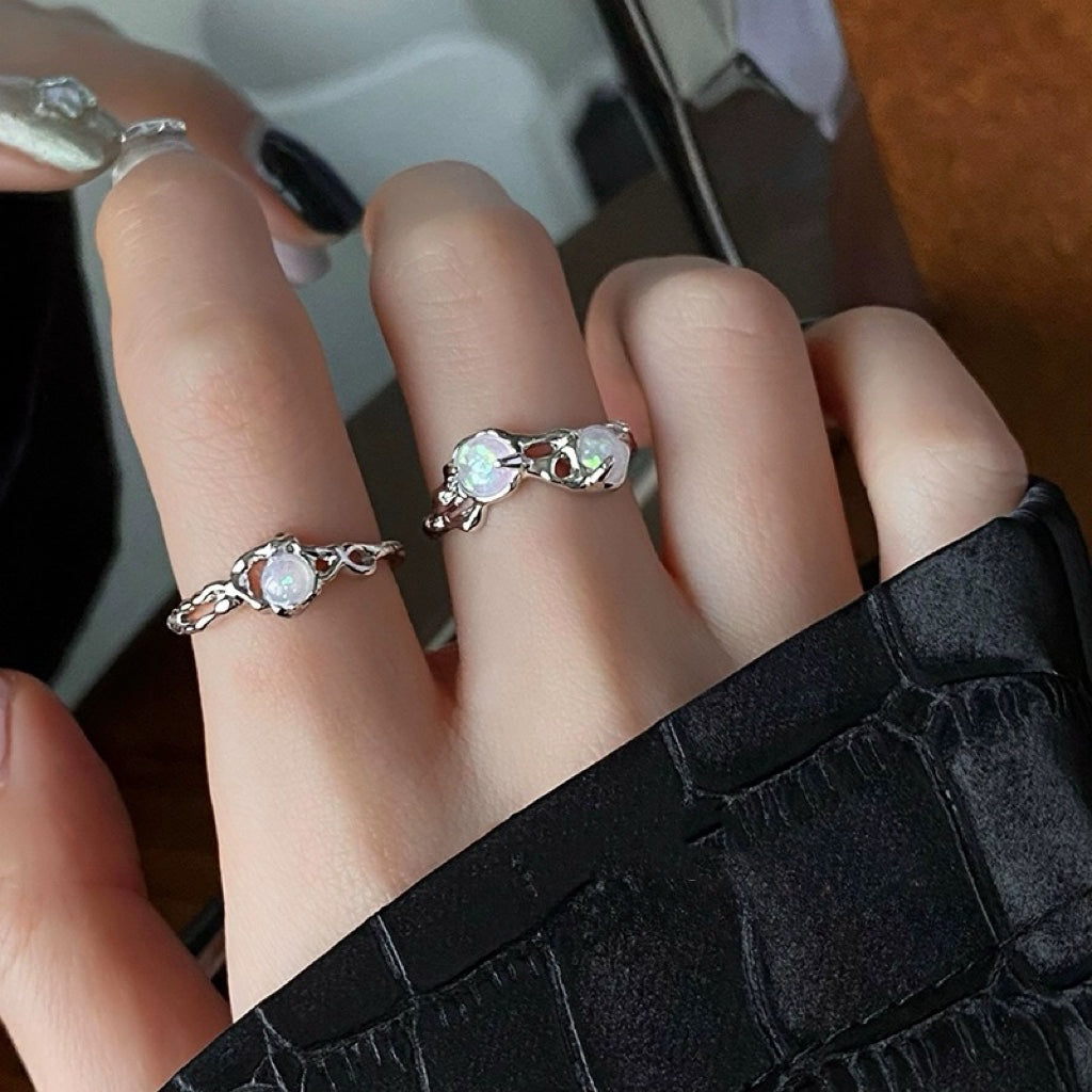 Opal Silver Ring