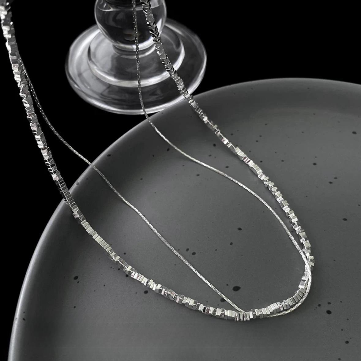 Layered Silver Necklace