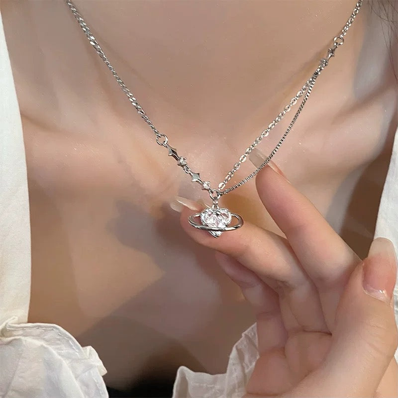 Heart Universe Layered Necklace