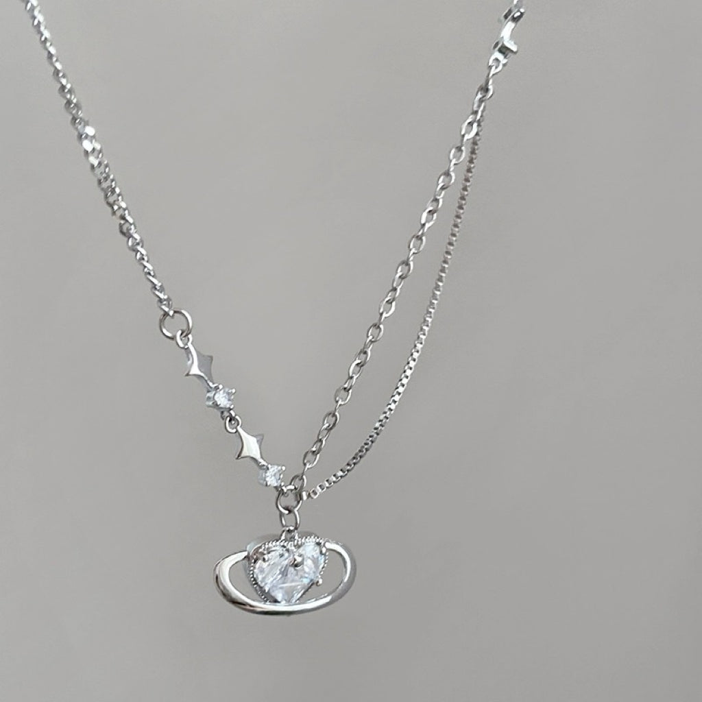 Heart Universe Layered Necklace