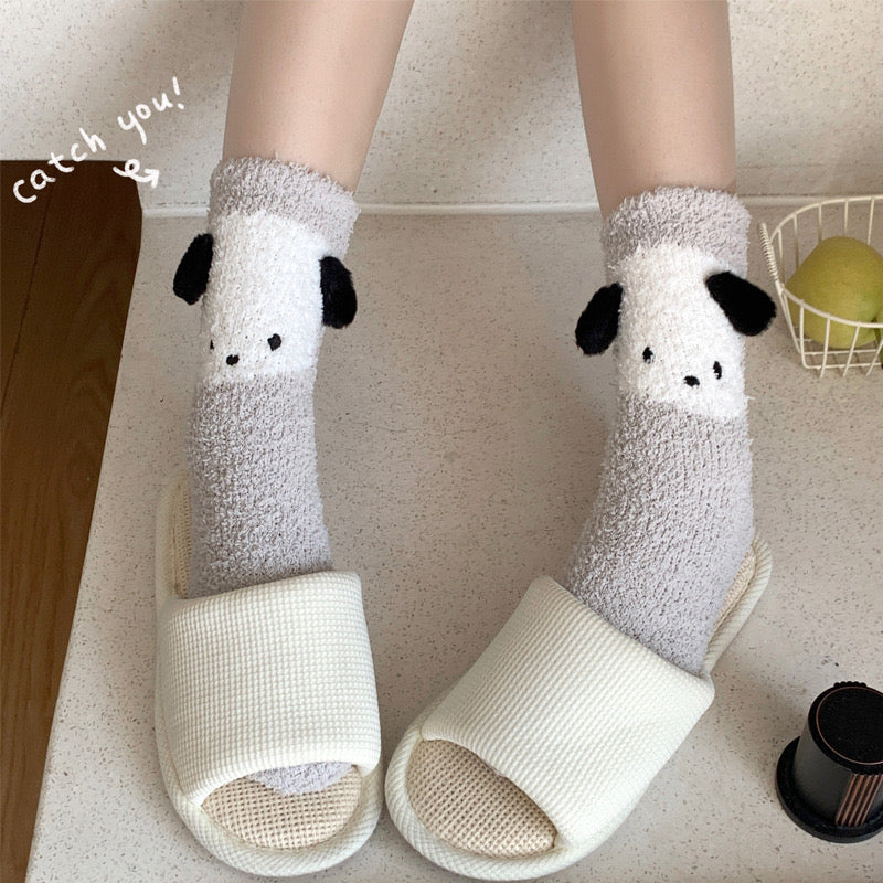 “Pochacco winter” Cozy Socks