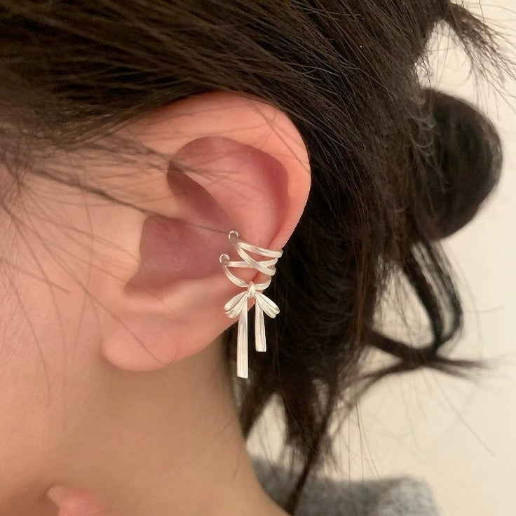 Ribbons and Bows Helix Clip Earrings