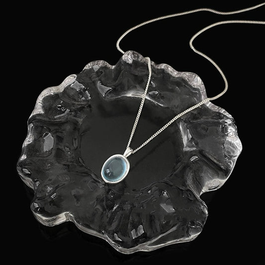 Sky Blue Charm Necklace