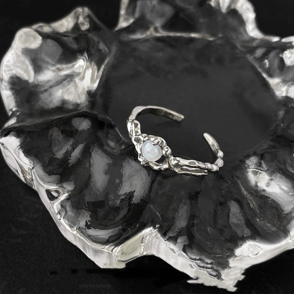 Opal Silver Ring